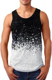 Shirts for Men Fashion Men's Tank Tops Printed Graphic Sleeveless Quick Dry Muscle Tank Tops Mens Shirt for Jogging