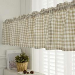 Short Curtains Draperies for Small Window,Tier Curtains Valances,Curtains for Bedroom Window Treatment,Cafe Kitchen Curtains,Semi Sheer Curtain,Shower Curtains for Bathroom
