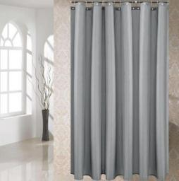 Shower Curtain Waterproof Mildew Proof Black Shower Curtains Home Bathroom Decoration Solid Color Shower Curtain D40