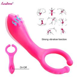 Silicone G spot Stimulate Vibrators Dildo Nipple Clip Vagina Clitoris Masturbate Vibrator Adults Sex Toys For Couple ZD0236