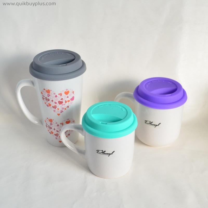 Silicone lids for mugs(without mugs)Dustproof lids for Ceramic Coffee Mugs drinking cup lids different diameter lids
