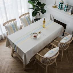 Simple Clover Tablecloth Small Fresh Table Cloth Oxford Cloth Not Embroidered Tablecloths Waterproof Rectangular Manteles