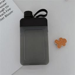 Simple Flat Square Portable Portable Plastic Water Cup Sports Water Bottle Outdoor Travel Camping Hand Cup Kettle