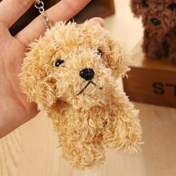 Simulated dog poodle plush toy animal soft-haired doll key chain pendant plush toy Christmas gift
