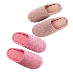 Slippers Women Indoor House Plush Soft Cute Cotton Slippers Shoes Non-slip Floor Home Slippers Bedroom Autumn Solid Color