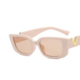 Small Cat Eye Sunglasses Women Vintage Brand Designer V Sun Glasses Square Retro Men Eyewear