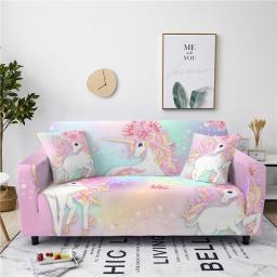 Sofa Cover 2 Seater Sky Blue White Animal Sofa Cover Soft Spandex Elastic Sofa Covers Machine Washable Sofa Protector Modern Universal Thick Settee Covers Non Slip Easy Fit Couch Covers