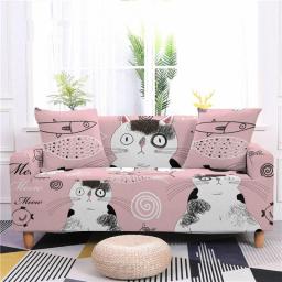 Sofa Cover Teal Pink Animal Dog Sofa Covers Spandex Machine Washable Couch Covers Stylish Thick Stretch Sofa Protector Non Slip Sofa Covers For Leather Easy Fit Armchair Covers 2 Seater