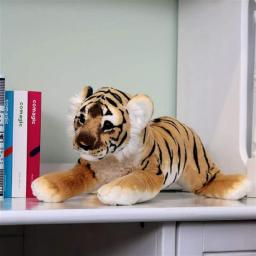 Soft Plush Animal Tiger Plush Toy Pillow Animal Lion Kawaii Doll Cotton Girl Child Toy (Color : White Tiger)
