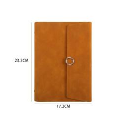 Spiral Notebook Diary Notepad Folding Vintage PU Leather A5/B5 Notebook School Office Supplies
