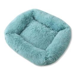 Square Plush Big Dog Bed Soft and Warm Dog Sofa Winter Thick Pet Litter Solid Color Cat Bed Cat Basket Kennel Pet Supplies