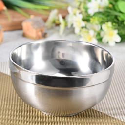 Stainless Steel Bowl Double Thick Stainless Steel Bowl Korean Stainless Steel Polished Noodles Soup Bowl