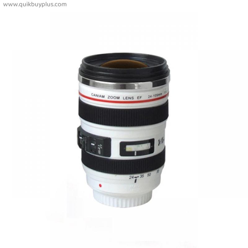 Stainless Steel Camera EF24-105mm Coffee Lens Mug White Black Coffee Mugs Creative Gift Coffee Cups canecas tazas vaso caf