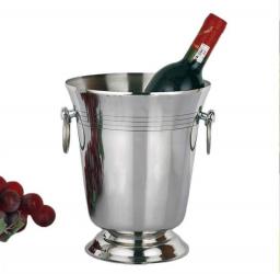 Stainless Steel Ice Bucket Large Capacity Ice Particle Bucket with Handle Suitable for Large Party Party Champagne Beer Beverage Kitchen Wine Set Wine Cabinet