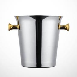 Stainless Steel Large Capacity Ice Bucket With Handle Portable Freezer Cooler Ice Cube Container For Large Party Party Champagne Beer Beverage Kitchen Barware Wine Cabinet