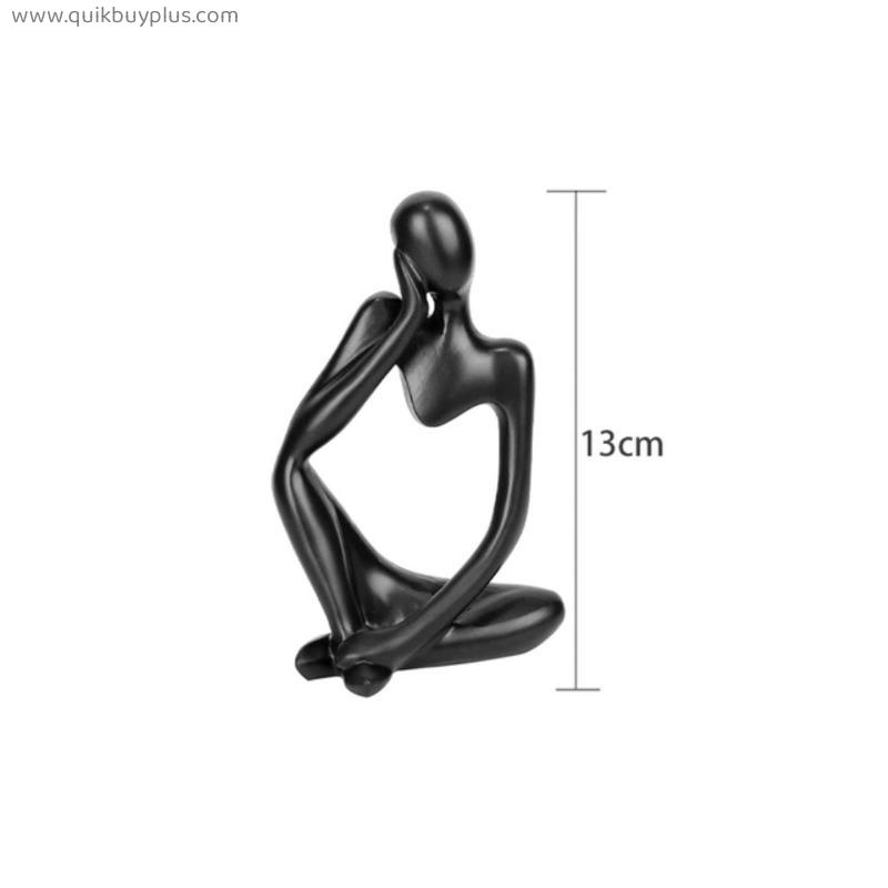 Statue Abstract Thinker Resin Figurine Nordic Home Crafts Home Decoration Modern Figurines For Interior Office Desk Accessories