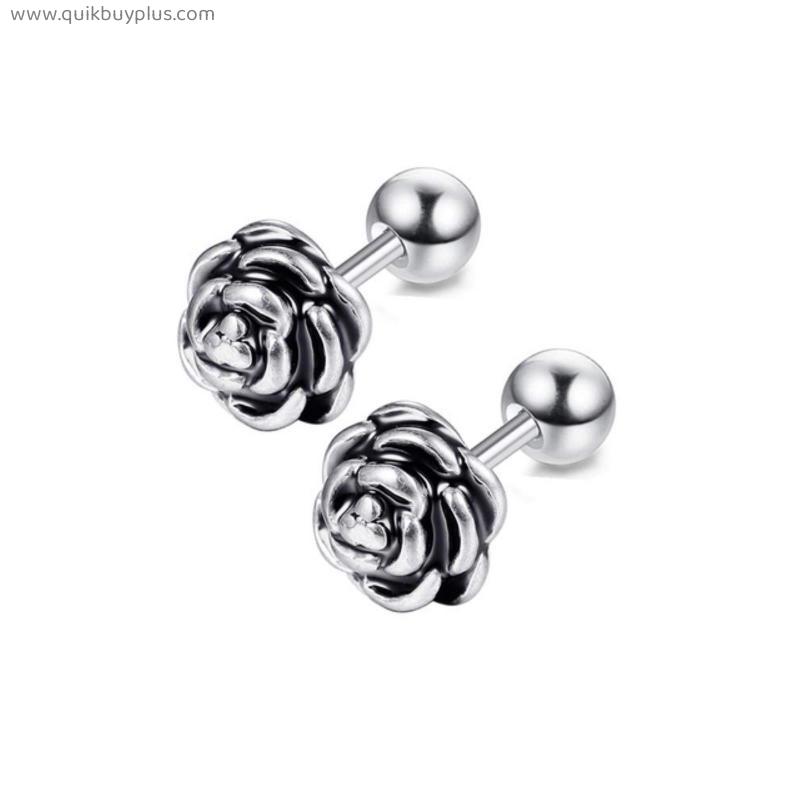 Steel Ear Cartilage Stud Earrings for Men Women Barbell Helix Tragus Stud Piercings