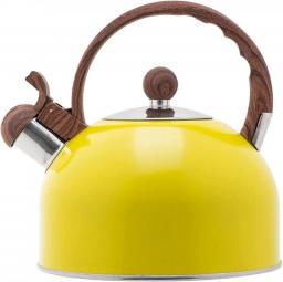 Stovetop Kettles Whistling Tea Kettle Stainless Steel Water Kettle Whistling Teapot Boiling Water Tool (Color : Yellow,