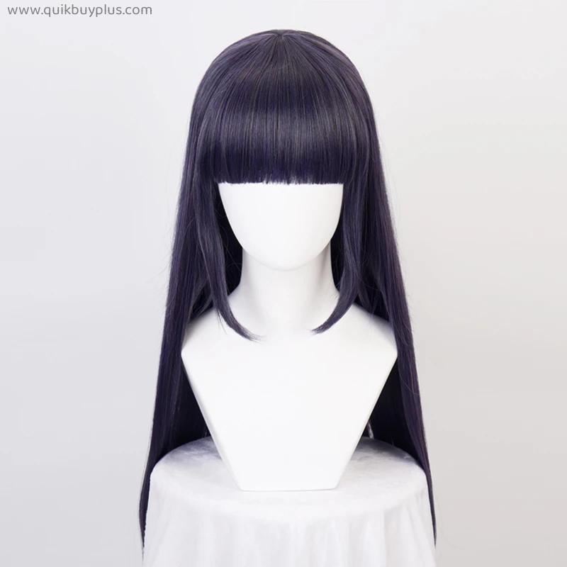 Straight Synthetic Hair Neat Bang Cosplay Wigs+ Free Wig Cap