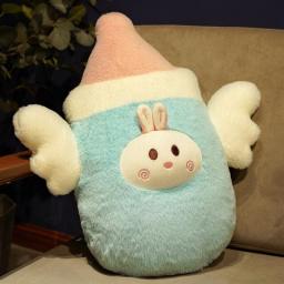 Stuffed Soft Baby Bottle Plush Pillows Kawaii Angel Bottle Toys Bed Back Cushion Hug Dolls