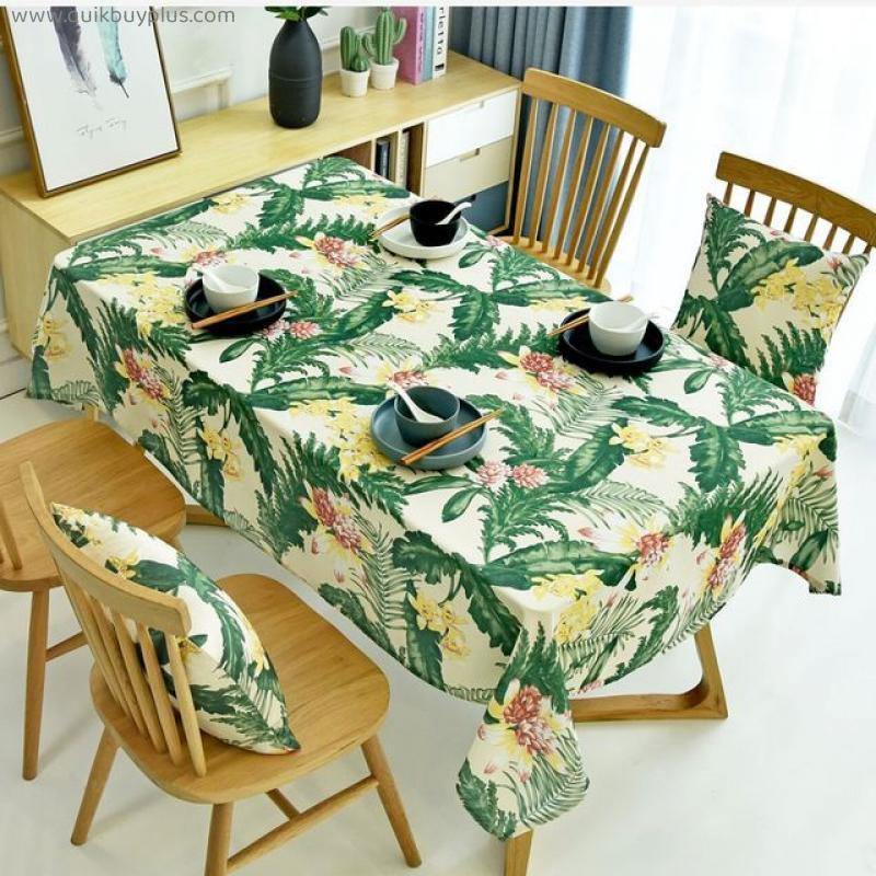Style Tablecloth Waterproof Cloth Rectangular Table Cloth Wedding Decoration Dinning Table Cover Mantel Mesa