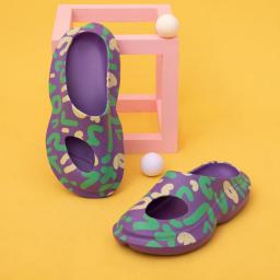 Summer Men Pillow Slippers Cloud Slides Sandals Non-Slip Platform Soft Sole Designer Print Outdoor Slippers for Women Men