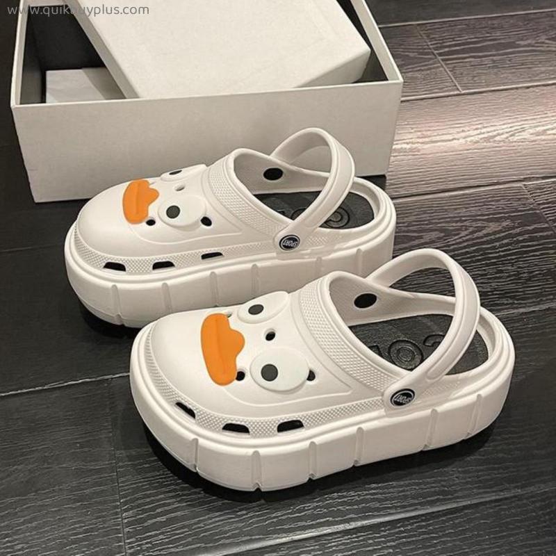 Summer Women Platform Sandals Beach Slippers for Women Garden Hole Shoes Thick Sole Anti-Slip Ladies Slippers For Home тапочки