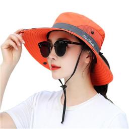 Sun Hat Bucket Summer Men Women Fishing Boonie Hat Sun UV Protection Long Large Wide Brim Bob Hiking Outdoor