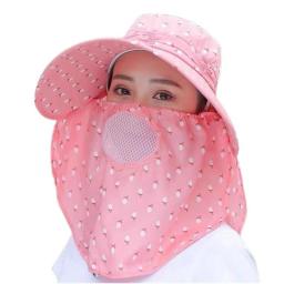 Sun Hat Female Summer Hat Cover Face Sun Hat All-match Summer Hat with Big Rim Anti-ultraviolet Cycling Sunhat