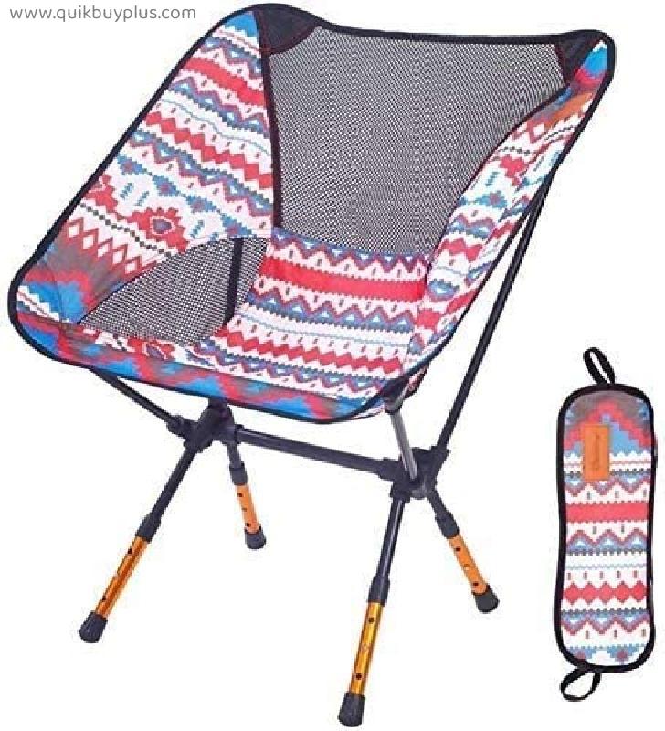 Sun Lounger Garden Chairs Reclining Chairs Travel Stool Backpack, Portable Aluminum Folding Camping Chair Fishing Stool Fishing Stool Folding Stool (color: Red, Size: 57 * 43 * 71cm) sun lou
