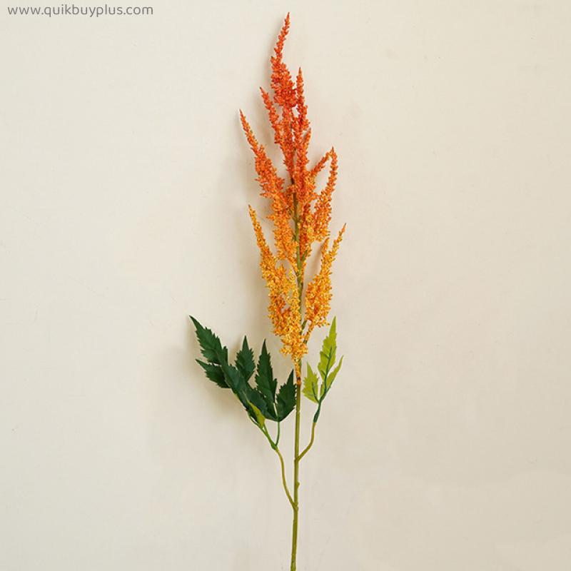 SunMade Luxury Astilbe Chinensis Colorful Artificial Flowers Home Wedding Decoration Flores Artificales Fall Decor Fake Plants