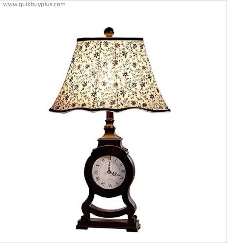 Table Lamps Classical European clock light, personalized creative retro decorative table lamp, living room bedroom study lighting Table Lamps Desk Lamps Reading Lamps