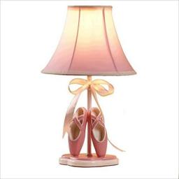 Table Lamps European Princess child table lamp, pink shoes decorated table lamp, cute cloth gift table lamp Table Lamps Desk Lamps Reading Lamps