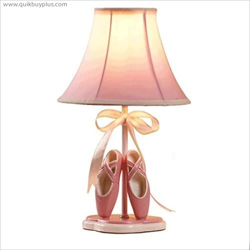 Table Lamps European Princess child table lamp, pink shoes decorated table lamp, cute cloth gift table lamp Table Lamps Desk Lamps Reading Lamps