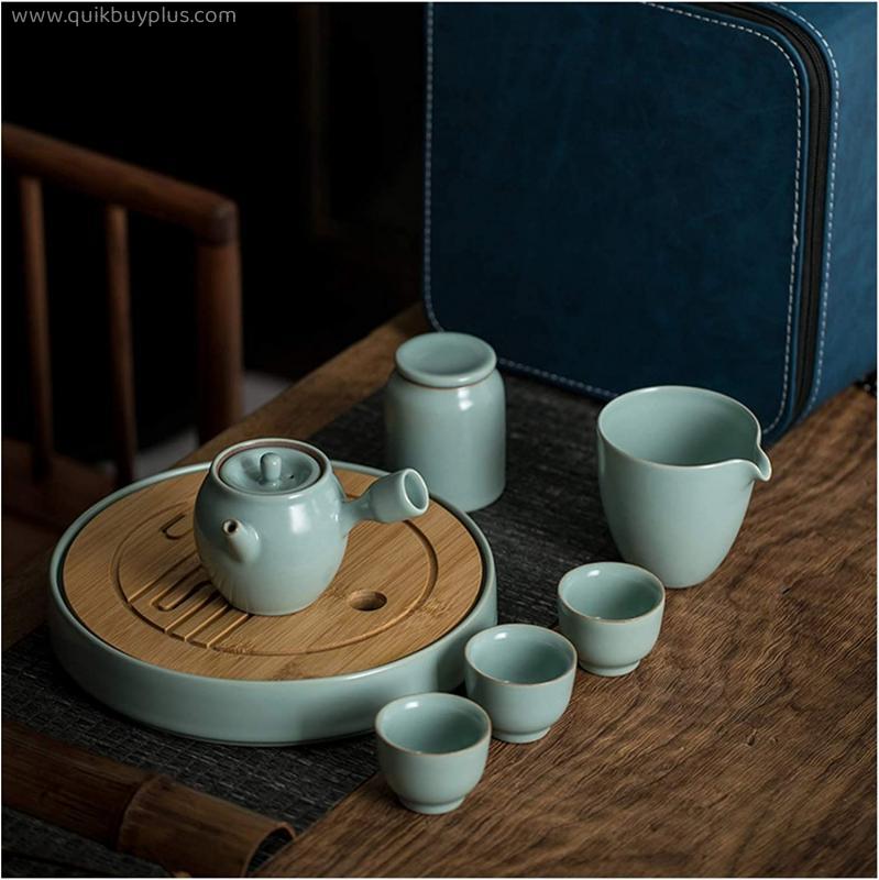 Tea Set Ceramic Kungfu Tea Sets Including Tea Pot Tea Cups Tea Tray Tea Canister Public Teacup Can be Filtered Tea Maker  Style Tea Pot Set (Style : B)