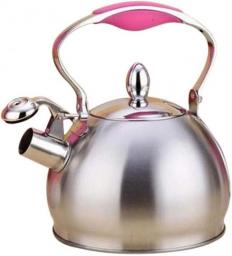 Teapot Stainless Steel teapot 2.5L teapot Coffee Maker?teapot?Kitchen?Induction 2 Colors Home Decor Stovetop Kettles Stovetop Kettles (Color : Pink)
