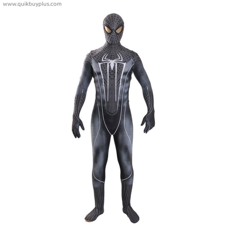The Amazing Spiderman Costume Unisex Superhero Cosplay Bodysuit Child's Carnival Fancy Dress Jumpsuit Fashion Lycra Spandex Zentai Novelty Masks Splittable