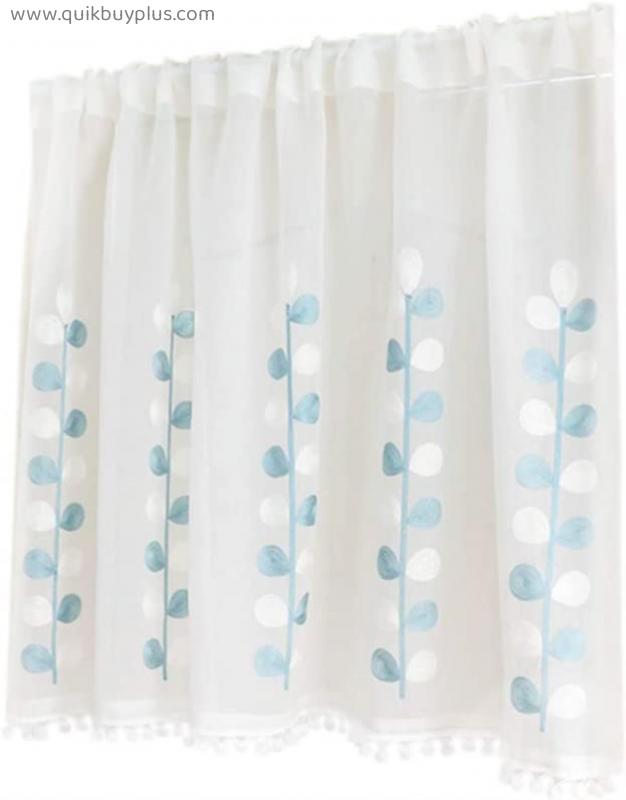 Tier Curtains Valances,Short Curtains Draperies for Small Window,Curtains for Bedroom Window Treatment,Cafe Kitchen Curtains,Semi Sheer Curtain,Shower Curtains for Bathroom