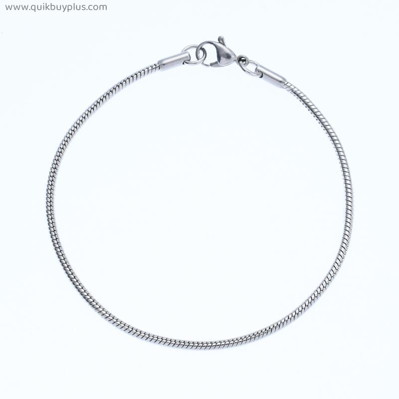 Titanium Steel Snake Chain Bracelet Jewelry For Men Women Stainless Steel Link Bracelet