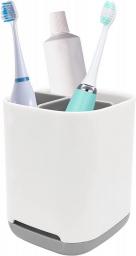 Toothbrush Holder with Anti-Slip,Plastic Detachable for Easy Cleaning Multi-Functional Storage,3 Slots Electric Toothbrush and Toothpaste Organizer Caddy for Bathroom Vanity,Sink,Countertop (Grey)