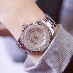 Top Brand Fashion Ladies Rhinestone Watches Ladies Quartz Watches Ladies Watches Ladies Dress Clock