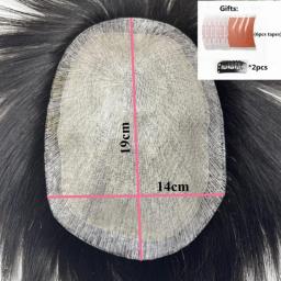 Toupee Men's Prosthes Real Human Hair Male Wig Natural Hair Wigs For Man Thin Skin Brazilian Hair Pieces System Replacement