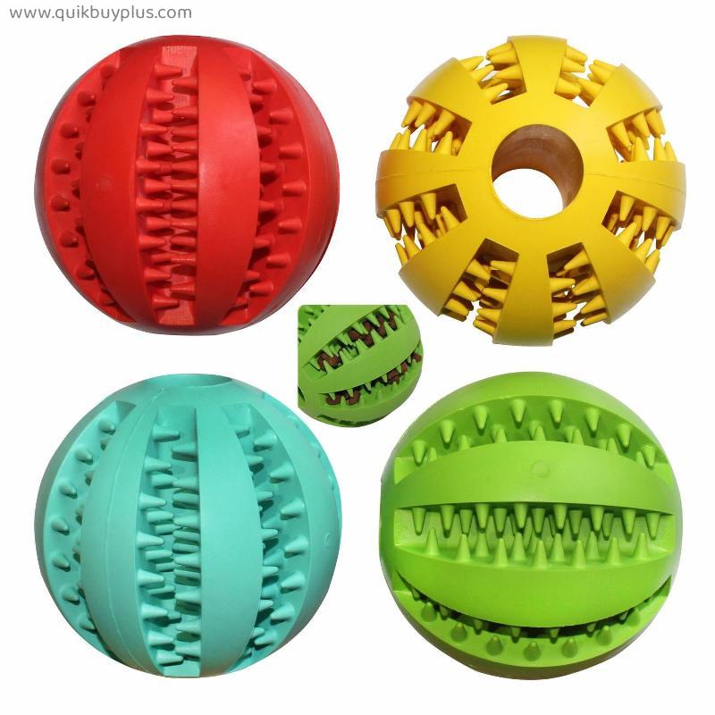 Toys For Dogs Ball Interactive Toys Dog Chew Toys Tooth Cleaning Elasticity Small Big Dog Toys Rubber Pet Ball Toys