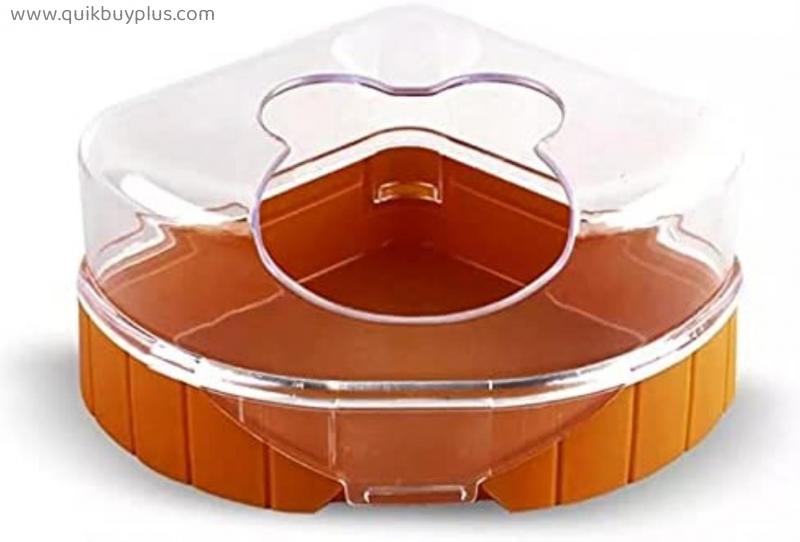 Transparent Hamster Bathroom Container Sandbox Gerbil's Plastic Sand Dry Toilet Hamster Nest