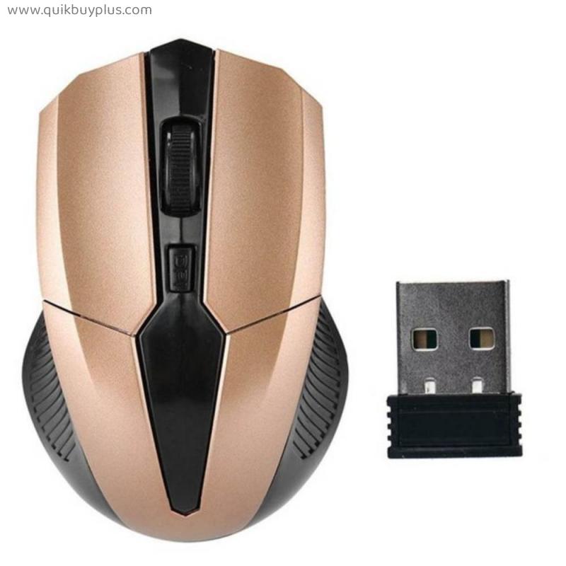 USB Wireless Mouse Gamer Computer Mouse Ergonomic Mause 4 Button Optical Gaming Mouse for PC Laptop Home Office Smooth Operation