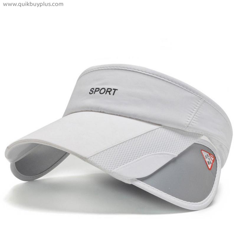 UV Protection Baseball Cap Empty Top Adjustable Visor Caps Outdoor Sport Tennis Running Golf Hat Women Men Headwear Tops Visors