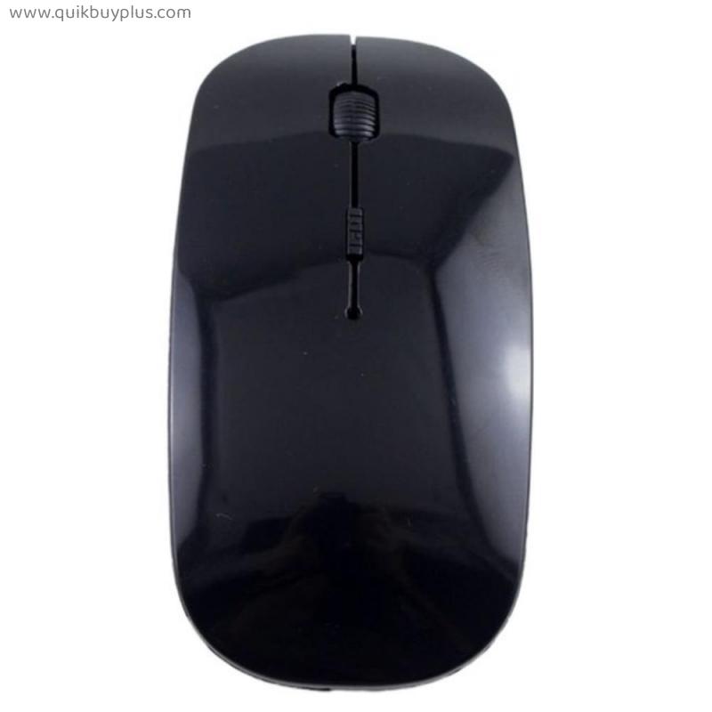 Ultra Thin USB 2.4Ghz Wireless Mouse Optical Gaming Slim Receiver Computer For Apple Laptop Power Switch Mice
