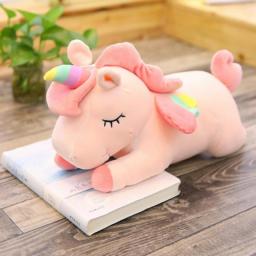 Unicorn action doll plush toy hug bear doll girl sleeping long pillow bed cute girl