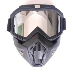 Unisex Ski Snowboard Mask Snowmobile Skiing Goggles Windproof Motocross Protective Glasses Safety Goggles With Mouth Filter
