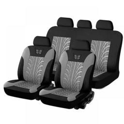 VODOOL Butterfly Car Seat Covers Set Universal Tire Track Detail Pattern Auto Seat Protector Cover Interior Styling Accessories
